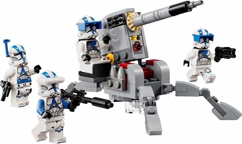 Star Wars 75345 Battle Pack Clone Troopers Legione 501 - Giocattolo da Costruire da Collezione con Cannone AV-7 e 4 Minifigure - Regalo per Bambini da 6 Anni e per Fan di The Clone Wars - Lego - Immagine 3