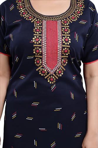 Image of TRUNDZ Printed Pure Cotton Nighty(10323)