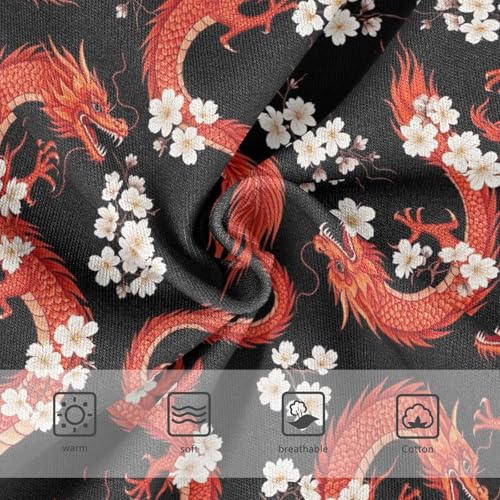 Joisal Bright Girls Underwear Toddler 2t Cotton Cute Panties Girl Red Dragon Flowers Briefs Girls Undies3