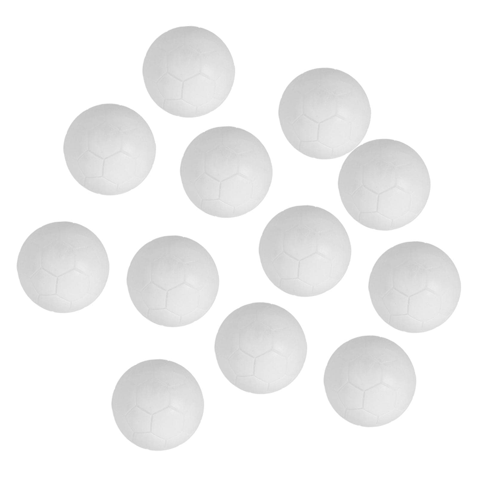 Palline Calcio Balilla DOJA Barcelona 34mm - 12 Pezzi In Resina Bianca Professionale - Foto 2