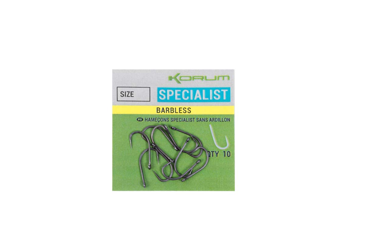 Korum Xpert Barbless Hooks Power Specimen or Specialist: Specialist Size 14