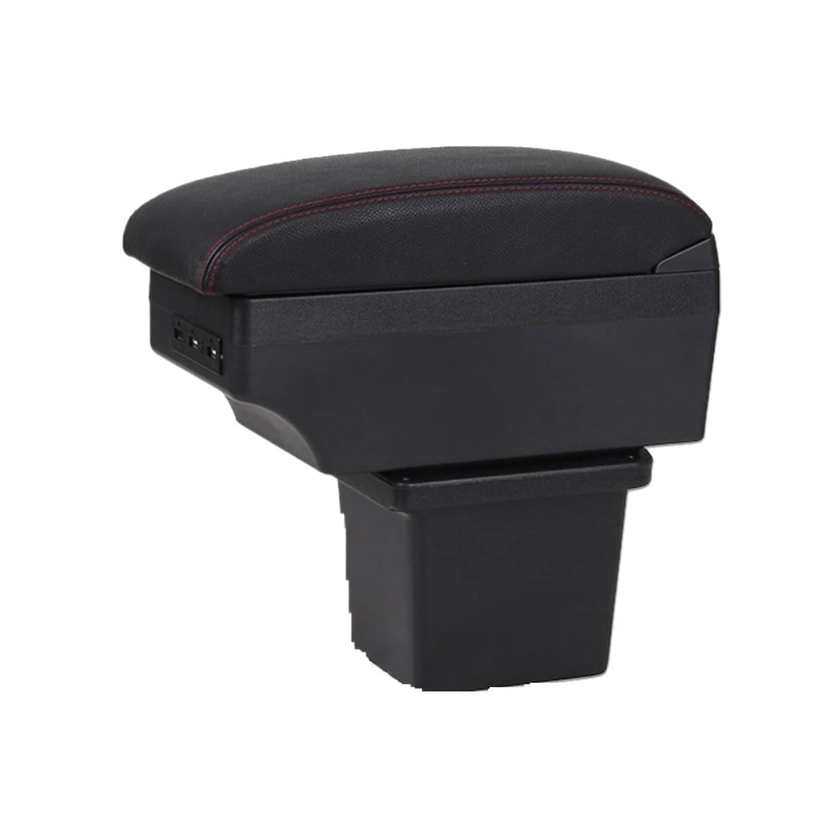 PRFGSGVBV Armrest Storage Box For Hyundai For I30 For Elantra For FD I30cw 2007-2011 Car Armrest Box Touring Storage Accessories Retrofit Centre Console Pad(B3 Black white 3USB)