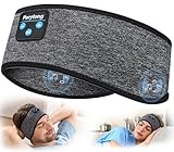 Sleep Headphones Bluetooth 5.4 Headband, Sports Wireless Earphones Sweat Resistant Earbuds Sleeping Headphone with Ultra-Thin HD Stereo Speaker for Workout Running Cool Gadgets Unique Gifts