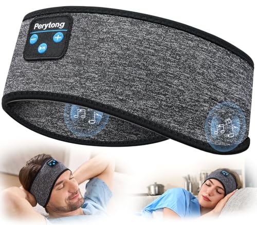 Perytong Cuffie per dormire con Bluetooth, per sport, wireless, per dormire, per chi dorme sul fianco, per allenamento, corsa, insonnia, viaggi, yoga