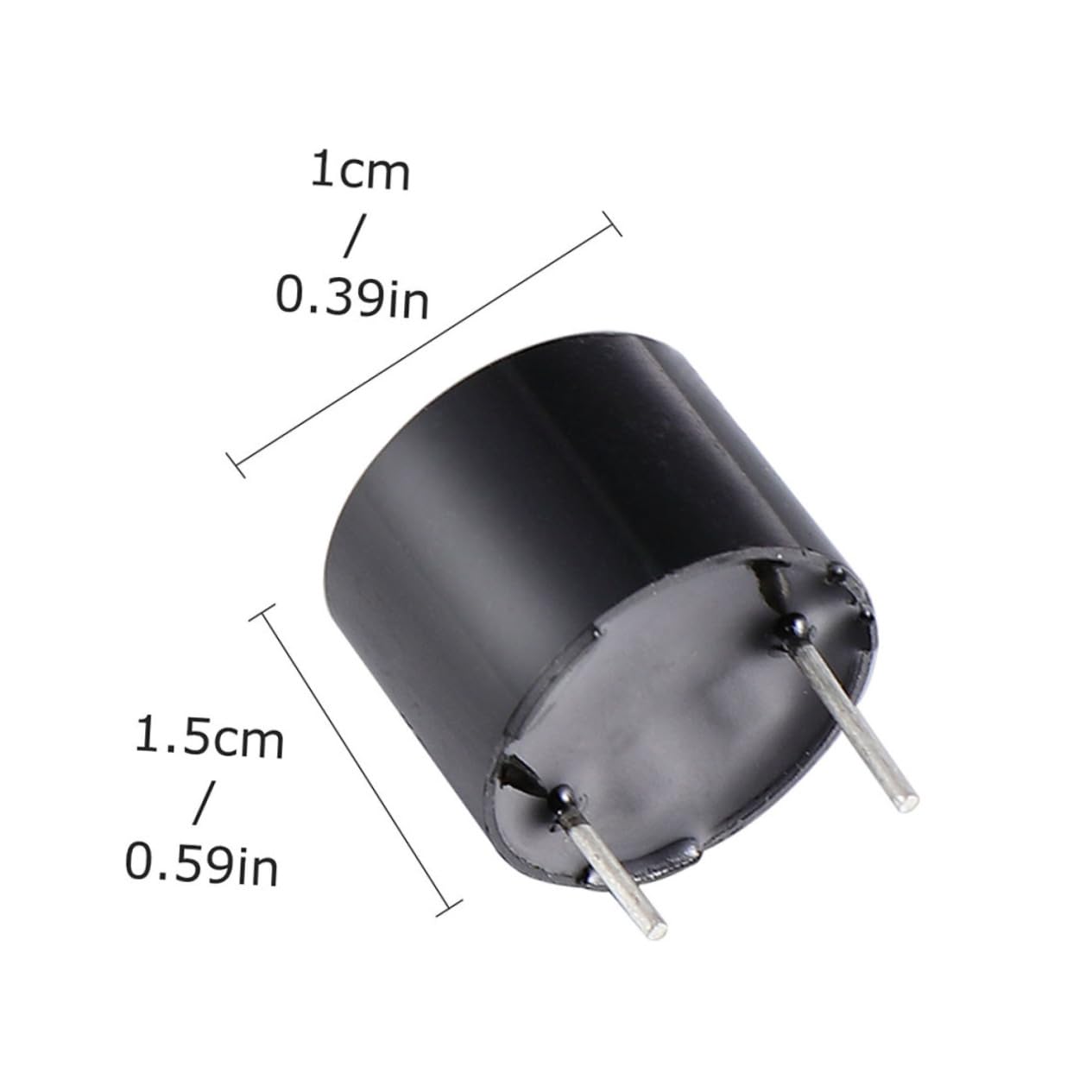 OSOLADY 24pcs Hand Buzzer Plastic Packaging 5v Beep Tone Alarm Ringer Buzzer Alarm Buzzer Replacement Black