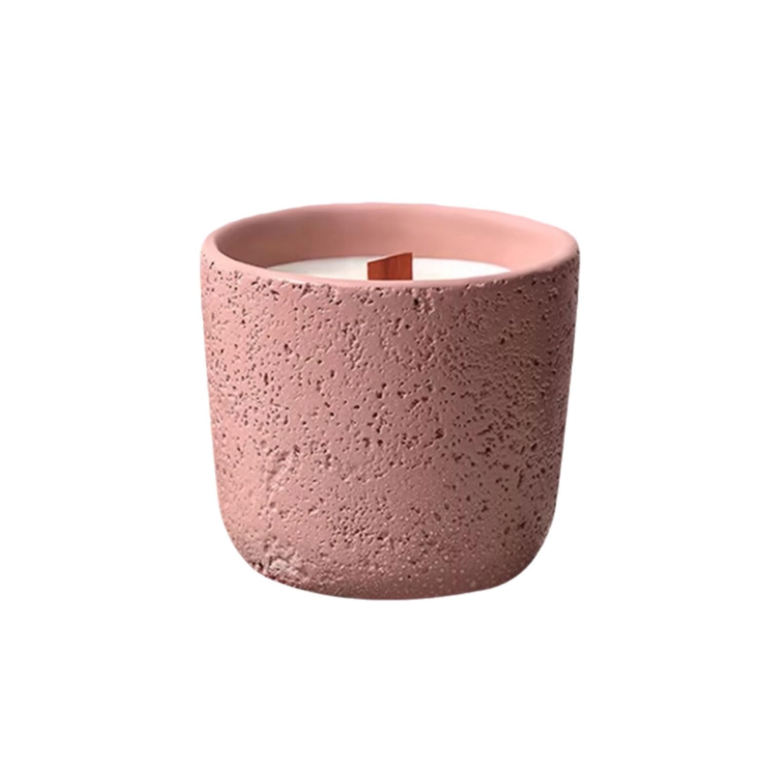 Compacto Velas de cerámica for aromaterapia Natural, velas de larga duración hechas con cera de soja y aceites esenciales, decoración elegante for el hogar no es picante(Pale Red)