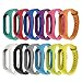 Xiaomi Mi Band 2 Cinturino 12pcs Colori assortiti Moda in silicone Sostituzione Cinturino da polso Braccialetto Inteligente Gruppo musicale Accessori per Xiaomi Xiao Mi MiBand Mi Band 2