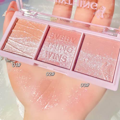 3 Shade Blush Palette, Palette Viso Blush e