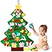 Produktbild Aipaide Filz Weihnachtsbaum Set mit 31 Pcs Ornaments Handwerk DIY Weihnachtsbaum Hängend Wand Tür Dekor für Kinder Weihnachten Überraschungsgeschenk 90 * 77cm