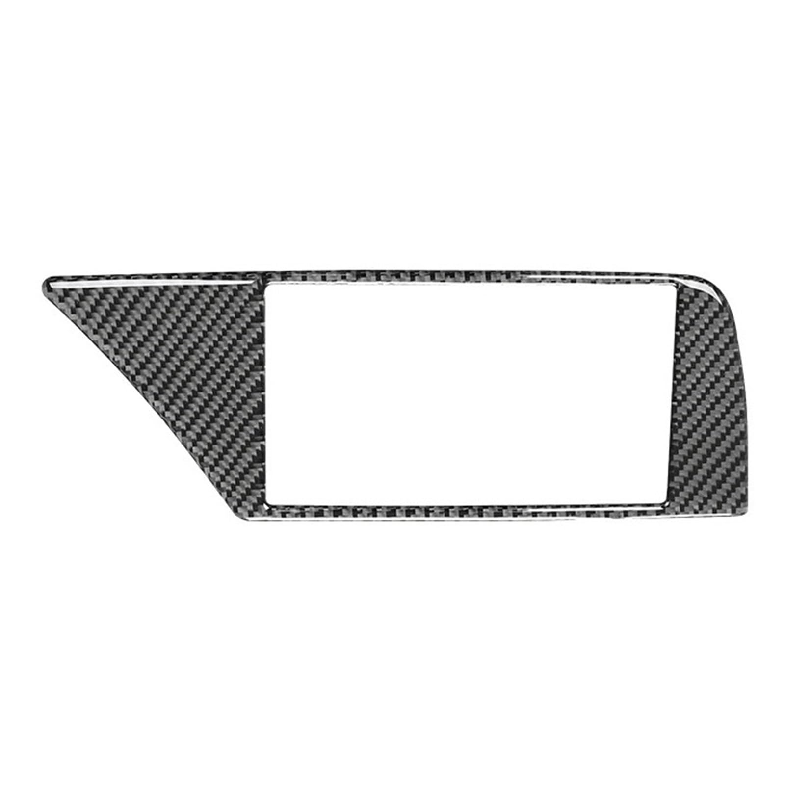 Compatible for Audi A4L A4 B8 Q5 A5 2009-2016 Accessories Carbon Fiber Modified Interior Car Navigations Warning Light Frame Trim Sticker(Left-Hand Drive A)