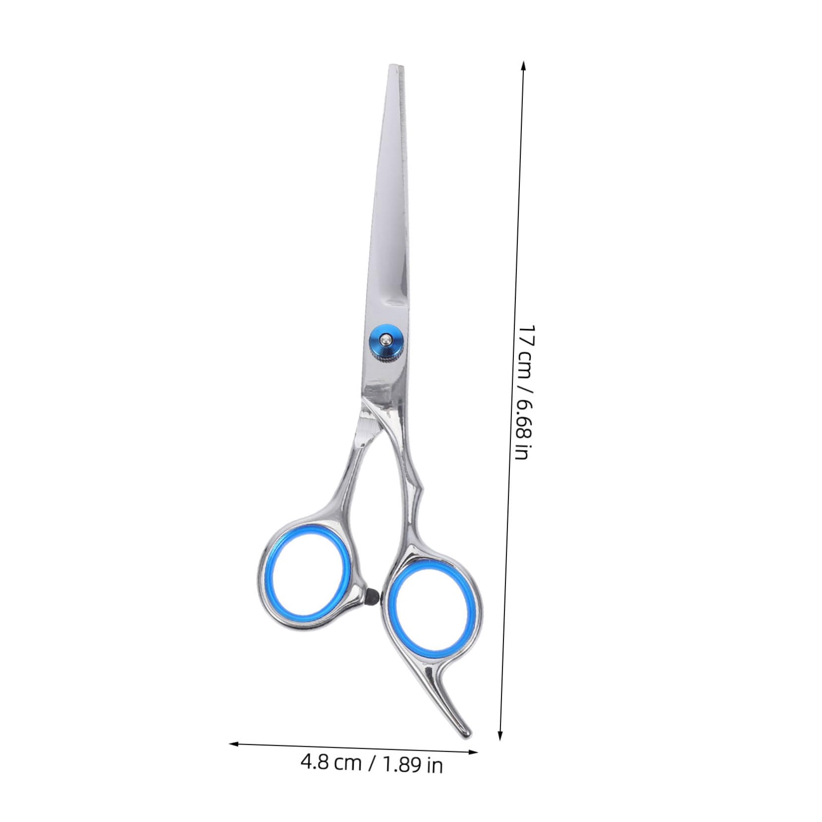 VICASKY Straight Cut Scissors Hairdressing Scissors Hair Salon Cutter Pet Hair Styling Tools Silver