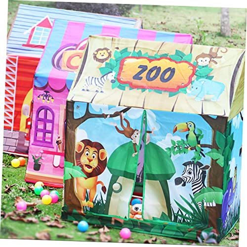 Toyvian 2 Stuks Speeltent Voor Kinderen Meisjes Tipi Tent Tentje Spelen Oceaan Ballenbad Spel Huis Voor Kinderen Baby Tipi Tent Peuter Indoor Tipi Prinses Kleuter Pit Vijver Plastic - Afbeelding 8