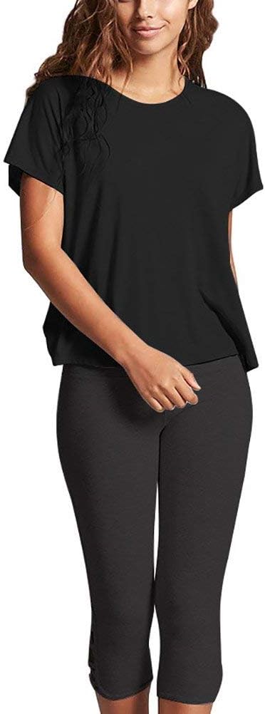 Mippo Womens Open Back Workout Tops Loose Short Sleeve Athletic Gym T Shirts - Image 2