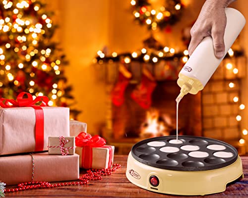 Miniatura 4 de Bestron Porcionador De Masa Con Escala, Dispensador De Masa Para 700 Ml, Para Crepes, Poffertjes, Tortitas, Gofres, Magdalenas O Masa Para Donuts, Color: Amarillo