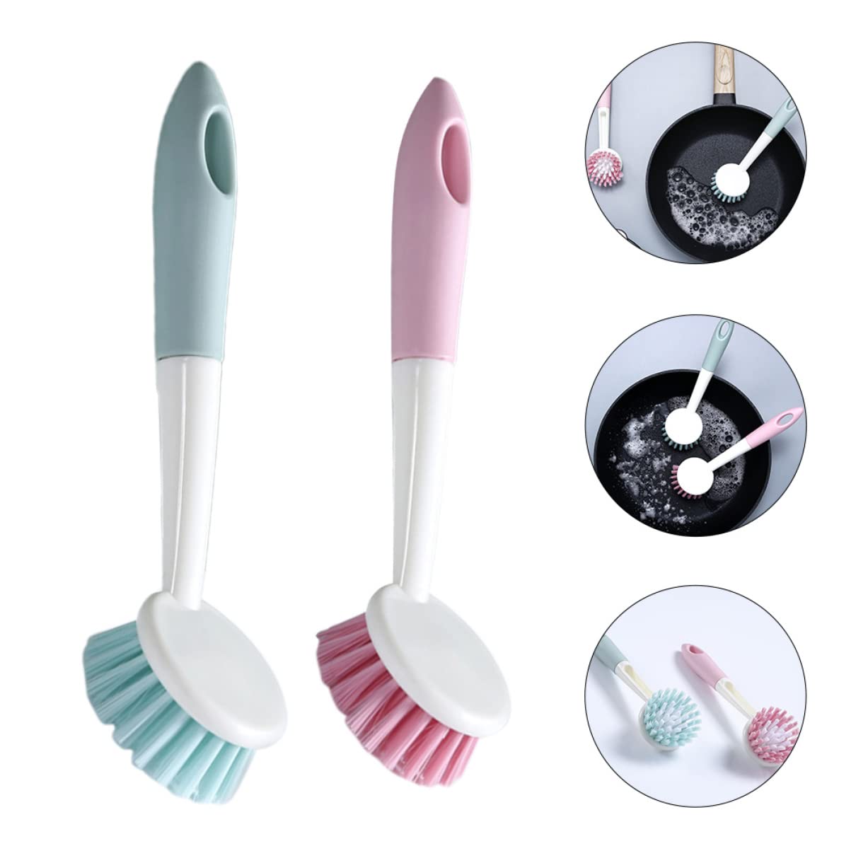 FRCOLOR 6piezas Cepillo De Limpieza De Cocina Multifuncional Herramienta para Fregadero Olla y Aleatorios