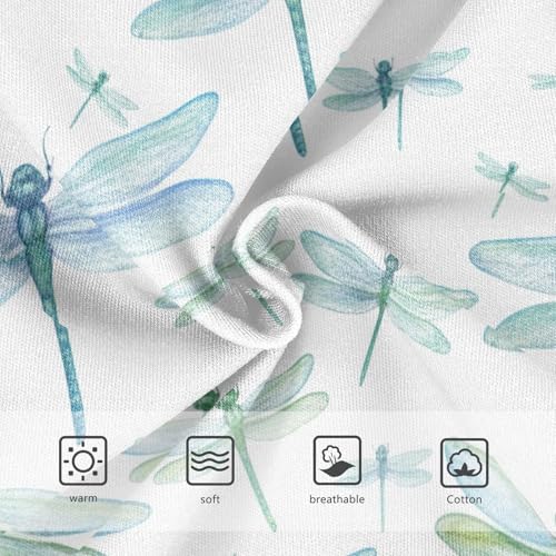 Girls Underwear Toddlers 2t Cotton Girl Panties Cute Personalized Briefs Girls Undies Blue Green Dragonflies3