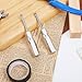 2 Pcs Tire Valve Stem Tool Kit, Valve Core and Stainless Steel Schrader Stem Removal Tools Car and Bike Valves Core Repair Kit Single Head Tire Stems Remover Installer Tools（Silver）