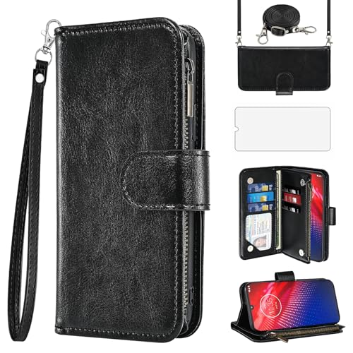 Housse Moto Z4 antichoc portefeuille à bandoulière pour éviter les chutes et la perte de cartes