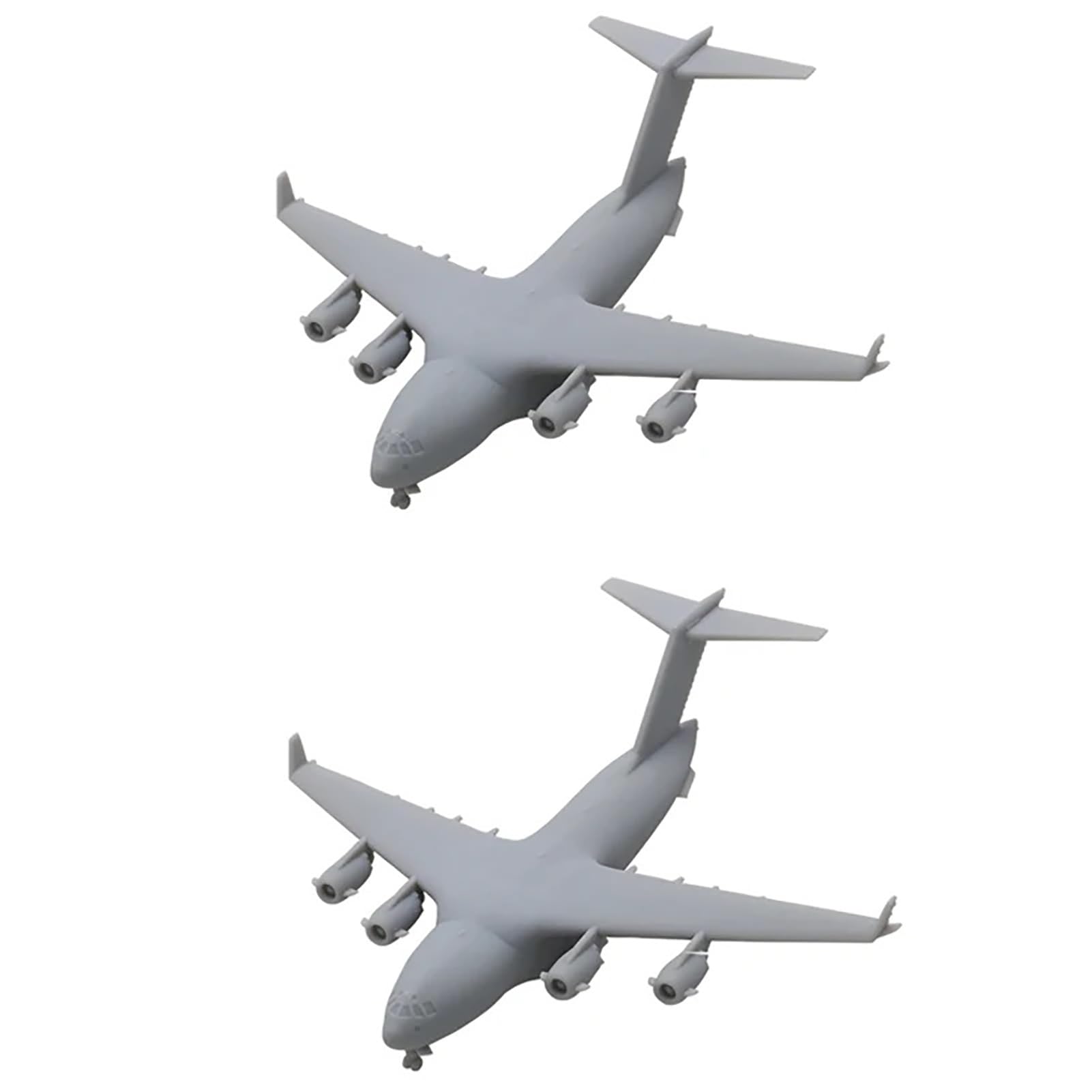 2PCS Transport Plane Model C-17 Globemaster III 1/700 1/400 1/350 Scale Resin Model Airfreighter Transporting Aircraft DIY Handicraft Enthusiasts(1/350 (152mm))