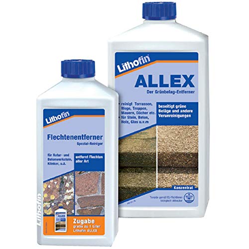 Preisvergleich Produktbild Gardopia Lithofin Set ALLEX 1 Liter+ Flechtenentferner 500ml