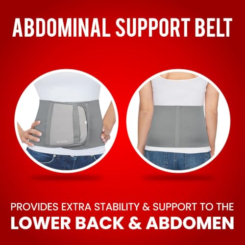 Image of Dr.Ortho Abdominal Belt for Women, Post C-Section Surgery, Maternity Waist Support After Delivery, Belly Support Belt Grey (3XL)