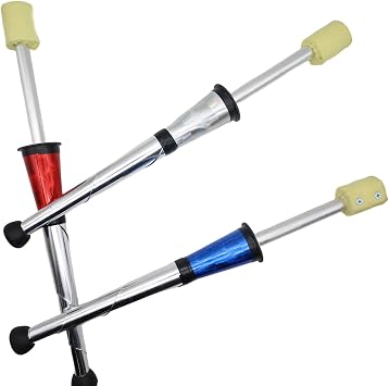 Fire Torch Juggling Club - Blue Red Silver Set of 3