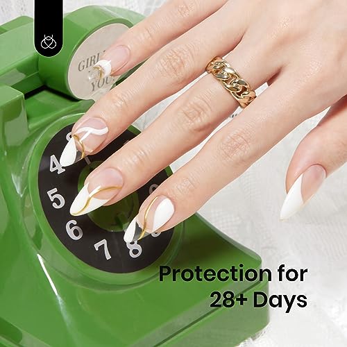 Image of Beetles Gel Top Coat & Clear Rubber Base Gel Polish Set, 2Pcs 15ml Top Coat Nail Polish and Clear Nail Polish Soak Off UV LED for Nail Art Long Lasting DIY Manicure Use Gifts for Women