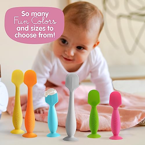 Image of Bumco Baby Bum Brush + Travel Diaper Cream Spatula Set (Gray & Blue)
