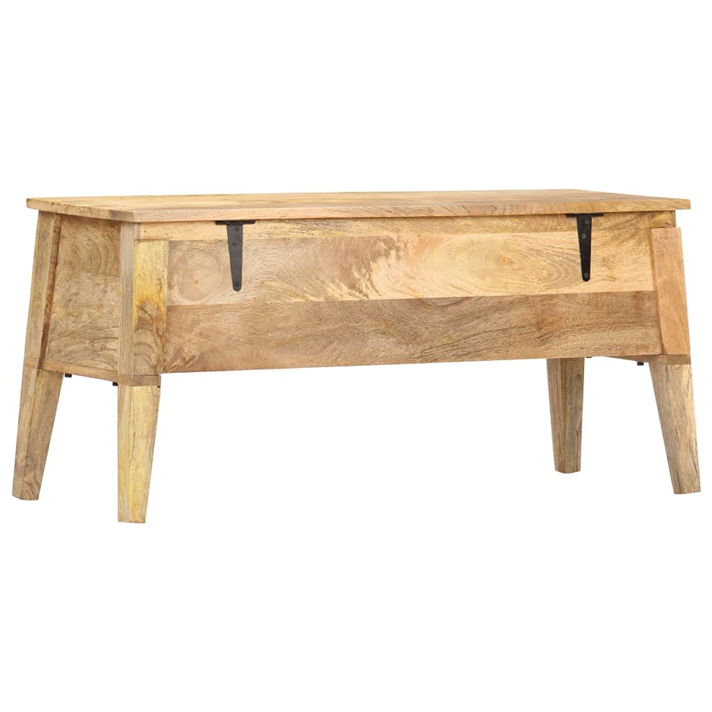 Caja de Almacenamiento 99 x 35 x 48 cm Mango de Madera Maciza, Espacio de Almacenamiento para Estantería, Ropa, Armario