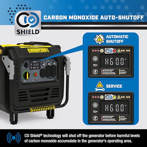 Champion Power Equipment 8500-Watt Electric Start Home Backup Portable Inverter Generator with Quiet Technology and CO Shield