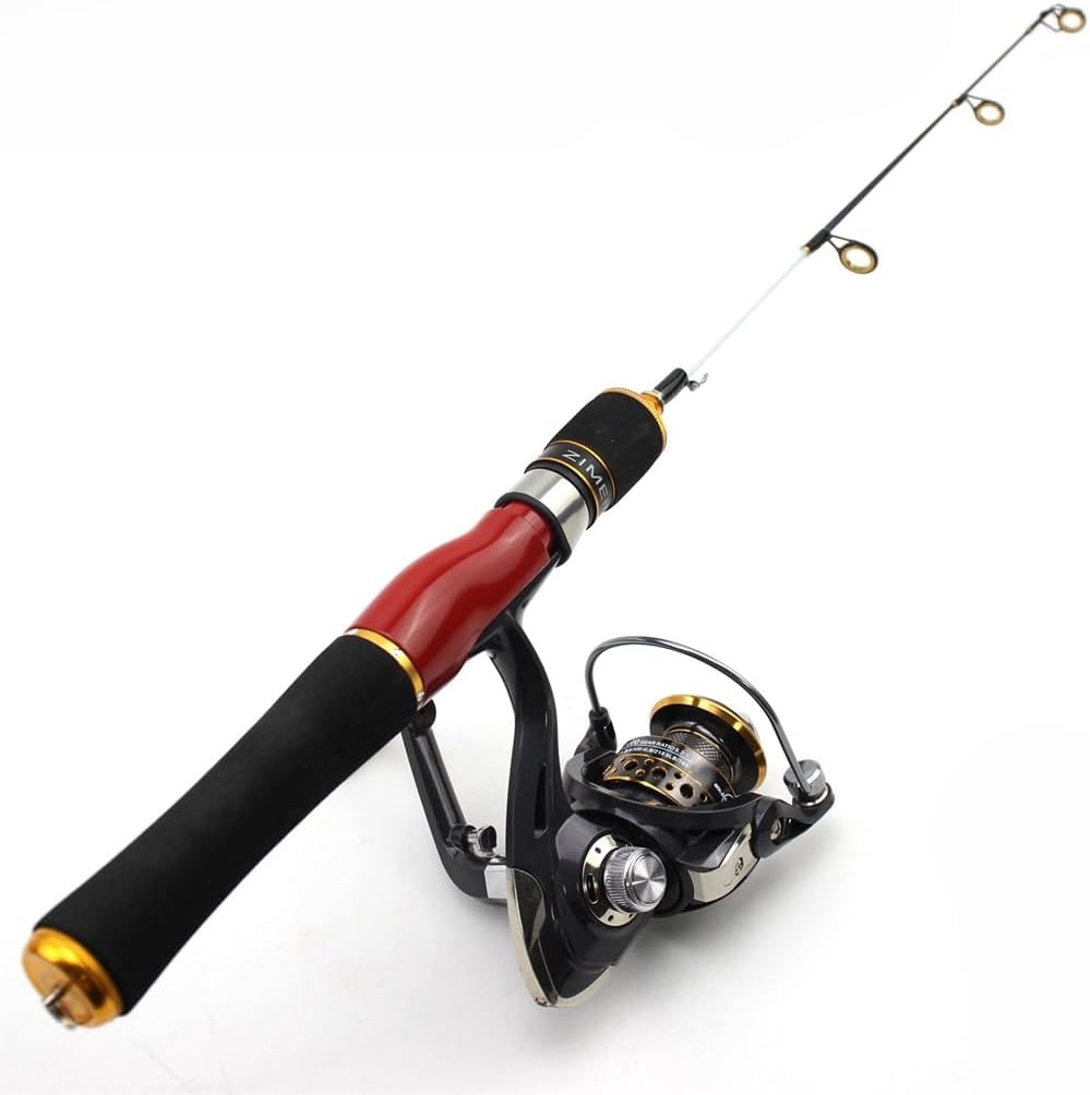 58cm Ice Fishing Rod Carbon Winter Fishing Rod Short Portable Plug-in Boat Fishing Raft Fishing Rod