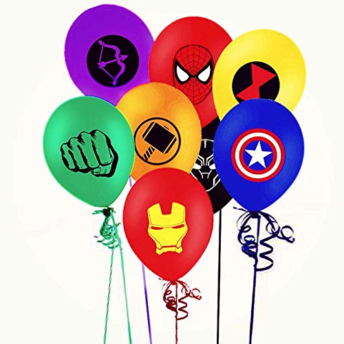 Merchant Medley 24 Count Avengers Inspired Balloons - Large 12 Inch Size - Latex - Includes 8 Styles - //coolthings.us