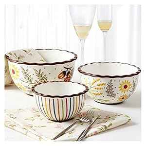 Prachtige kom Amerikaanse Multifunctionele Kom 3-delige Soep, 5,5 Inch, 6,5 Inch, 8 Inch Rijst, Salade, Gerechten…