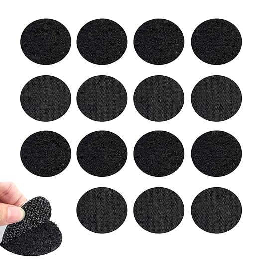 Stickers for Sofa Cover, 10-Pack, 2-Inch Round Double-Sided Adhesive, Anti-Slip, Black, for Carpet Rug Mat Bed Sheet Pillow Mattress Couch Blanket-image-24