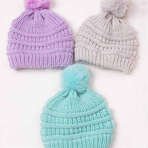Boys Girls Winter Hat Knitted Thermal Beanies Hat Infant Beanie Caps Soft Toddler Hat Kids Winter Hat Infant Hats2