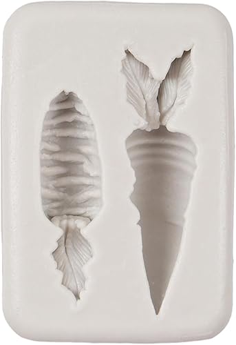 Miniatura 7 de FCKEMLDS Moldes de silicona para conejo, orejas de conejo, moldes de fondant, molde de zanahoria y chocolate para decoración de pasteles, decoración