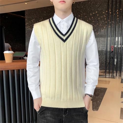 Men's Sweater Home Wear Pajamas Style Warm Comfortable Close-Fitting Winter Vest3