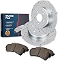 KAX Front Brake Kit, Front Brake Kits 6DBK1120 Brake Rotors and Ceramic Brake Pads with Hardware Kits Replacement for 2018-2022 Model 3 2020-2022 Model Y,3 Brake Kits Model Y Front
