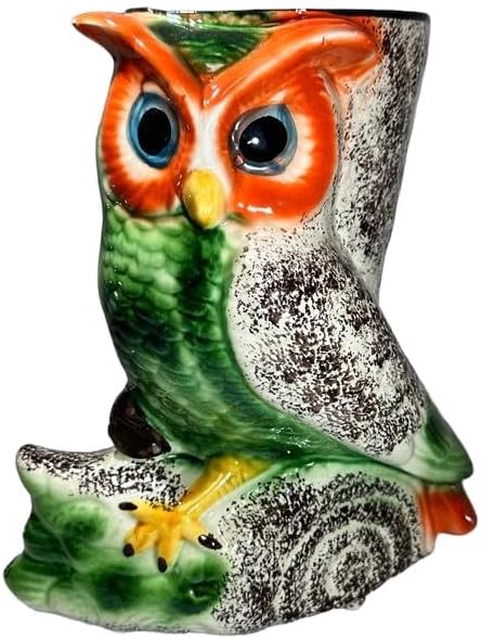 Owl Wall Planter-Floor Pot-Flower Pot- Garden Pot- Sapnish Ceramic Pot-13 inches Owl Pot