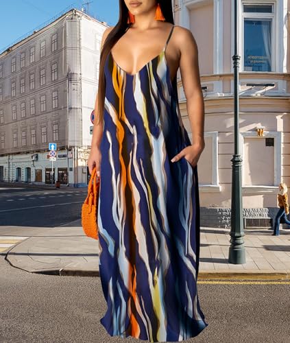 Image of SheKiss 2026 Women's Casual Summer Floral Long Maxi Dresses Floor Length Sleeveless Plus Size Sundresses