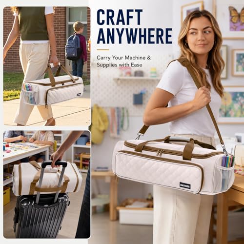 Image of IMAGINING Carrying Case Bag for Cricut Explore 5, Large Opening Storage for Cricut Accessories and Suppliers