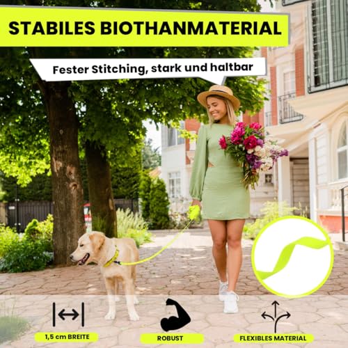 Loutep Biothane Schleppleine Für Hunde Lange Hundeleine 3m 5m Schleppleine 10m Für Hunde 15m 20m Leine Langlaufleine Trainingsleine Laufleine Schwimmleine Für Kleine Mittel Und Große Hund