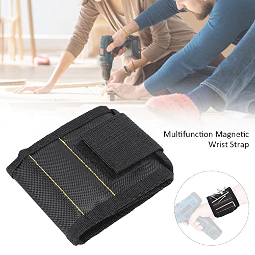 Shaperme Woodworking Magnetic Wristband Portable Tool Bag Electrician Wrist Tool Belt Holder Nails Repair Drill Screws Tools Bits #TOP3