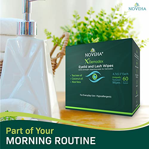NOVEHA Demodex - Salviettine per ciglia e palpebre...