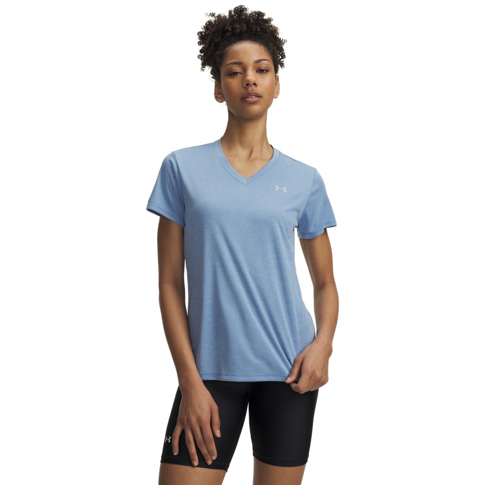 Women's Velocity Twist Short Sleeve V Neck T Shirt