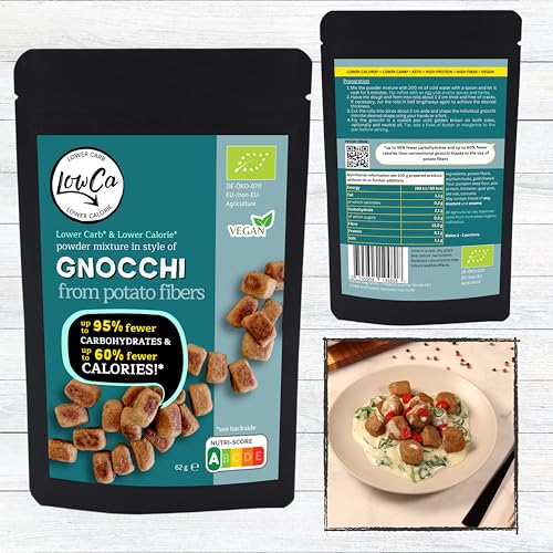 LOW CARB potato products | 95% fewer carbohydrates = KETO | 60% fewer calories | rich in protein and fiber | organic incl. potato seasoning