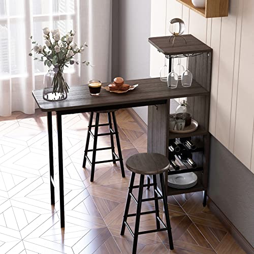 GOFLAME-Bar-Table-and-Chairs-Set-for-2-Counter-Height-Dining-Table-Set-with-Shelves-Cup-Holder-Wine-Rack-Breakfast-Table-Chair-Set-3-Piece-Pub-Table-Set-for-Kitchen-Dining-Room
