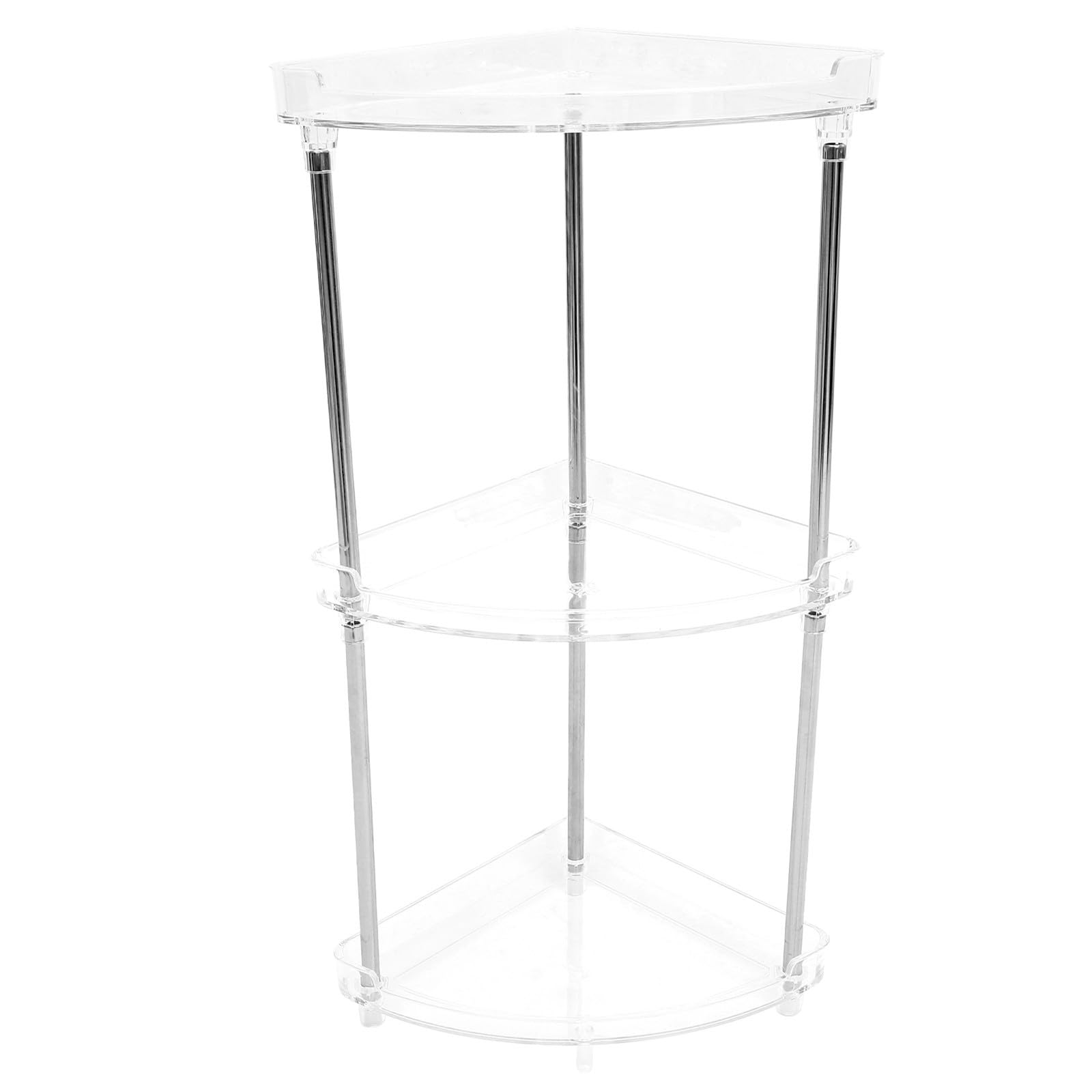 Estante de almacenamiento de esquina para baño, ideal para organizar cosméticos