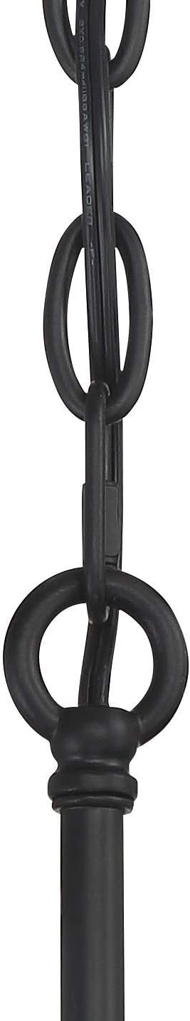 Vienna Full Spectrum Sofie Black Linear Pendant Chandelier Lighting 32 1/2" Wide Modern Industrial Geometric Crystal Shade 6-Light Fixture for Dining Room Living House Home Foyer Kitchen Island