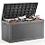 KFY deck box,100-gallon indoor and outdoor storage box made of waterproof and sun-resistant resin material, meeting storage needs for the living room, patio, swimming pool, and toolshed?black?